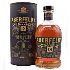 Aberfeldy 18 Years Old Highland Single Malt Red Wine Casks CÔTE RÔTIE 43% Vol. 0,7l in Giftbox
