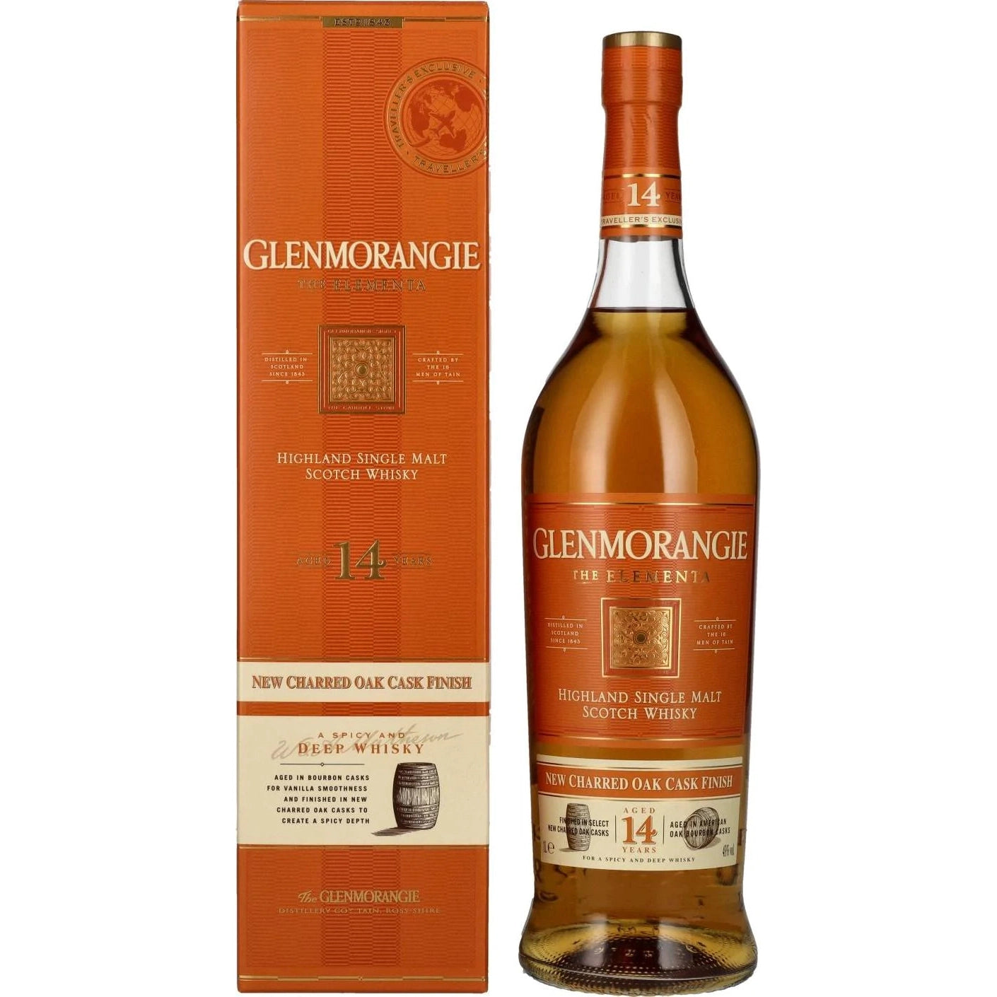 Glenmorangie The ELEMENTA 14 Years Old New Charred Oak Cask Finish 43% Vol. 1l in Giftbox