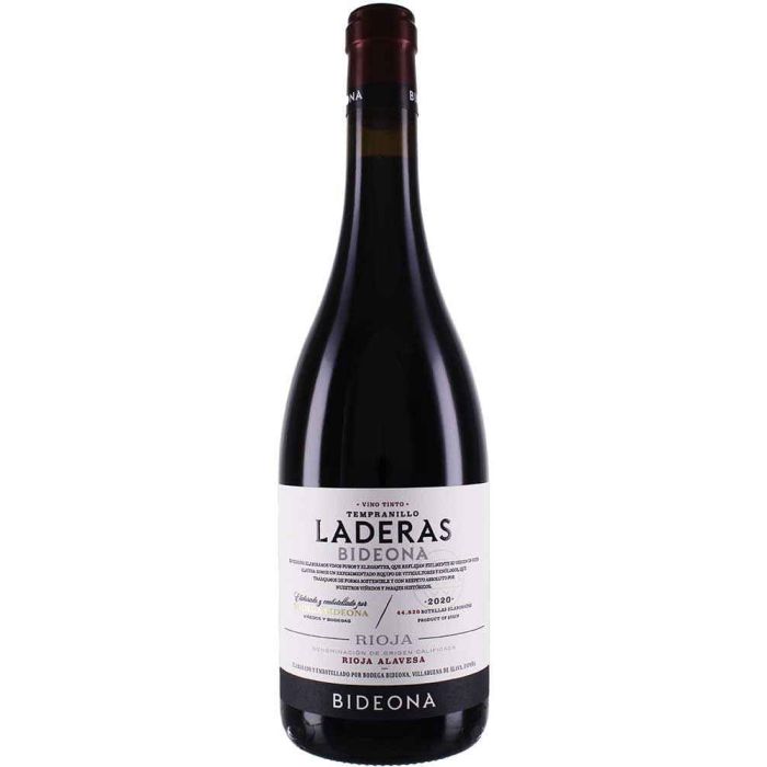 2020 Rioja Tempranillo de Laderas, Bideona