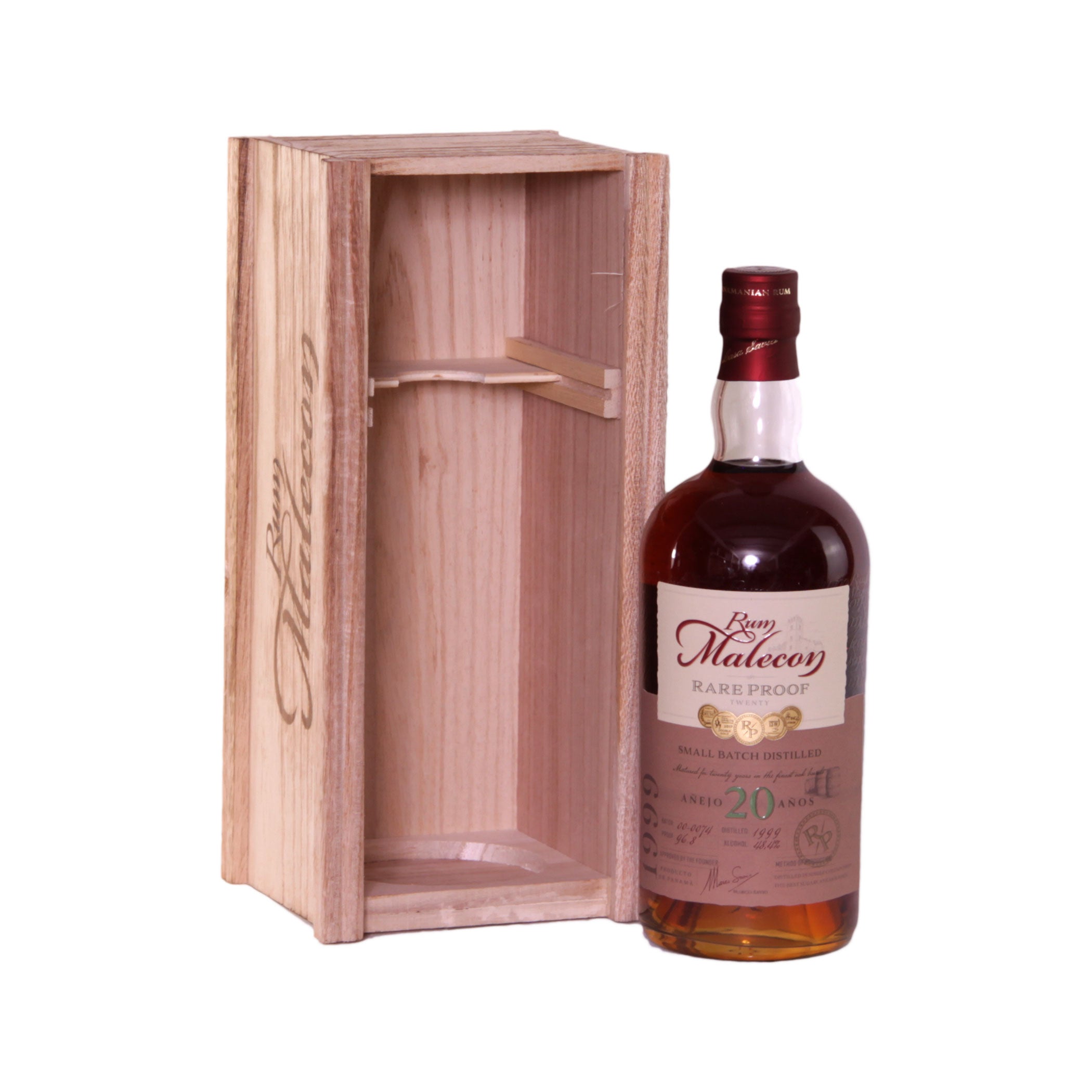 Rum Malecon Añejo 20 Años RARE PROOF 1999 48,4% Vol. 0,7l in Giftbox