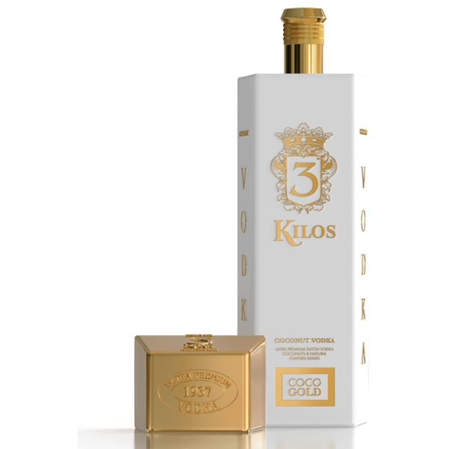 3 Kilos COCO GOLD Coconut Vodka 30% Vol. 1 l