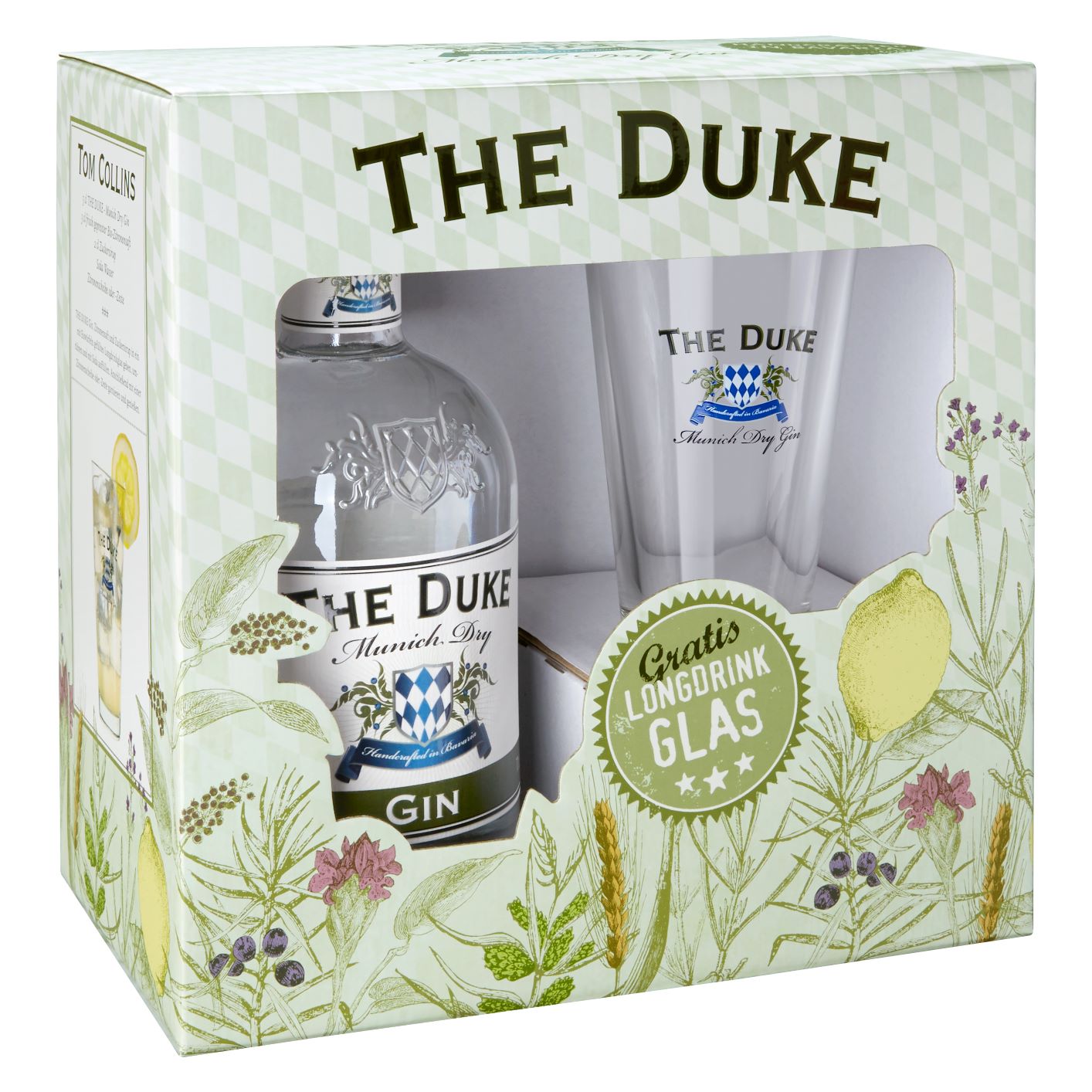 The Duke Munich Dry Gin 45% Vol. 0,7l in Giftbox with Longdrinkglas