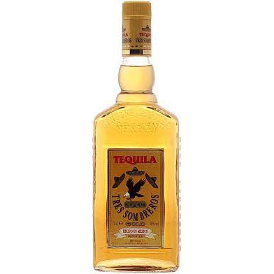 Tres Sombreros Tequila Gold 38% Vol. 0,7l