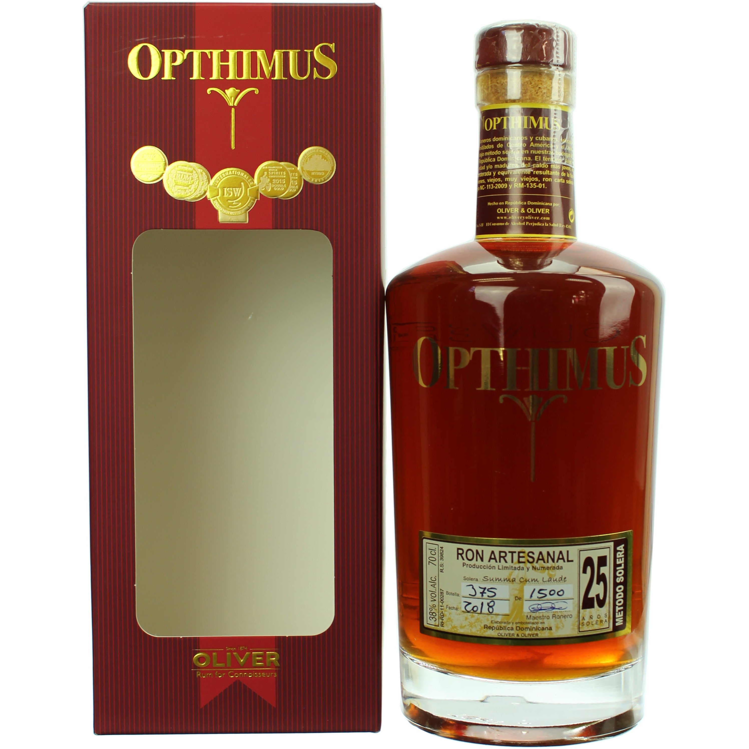 Opthimus XO Summa Cum Laude 38% Vol. 0,7l in Giftbox