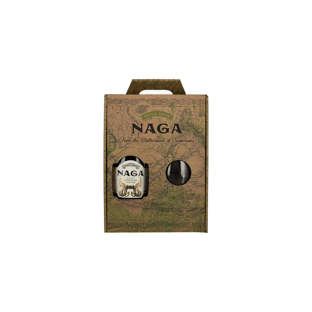 Naga JAVA RESERVE Double Cask Aged 40% Vol. 0,7l in Giftbox with glass