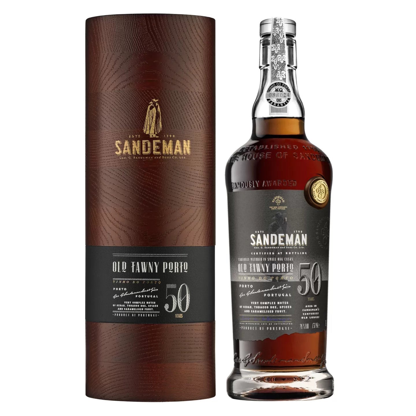 50-Year-Old Tawny Port In Wooden Gift Box, Sandeman