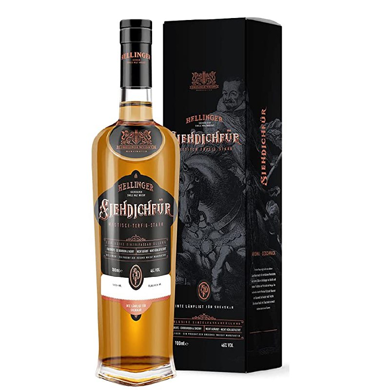 Hellinger SIEHDICHFÜR Sächsischer Single Malt Whisky 46% Vol. 0,7l in Giftbox
