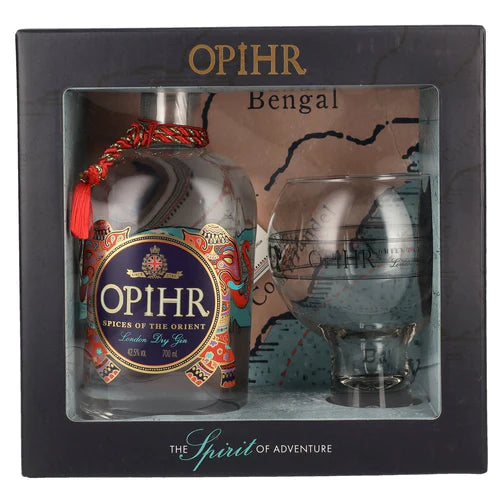 Opihr ORIENTAL SPICED London Dry Gin 42,5% Vol. 0,7l in Giftbox with G