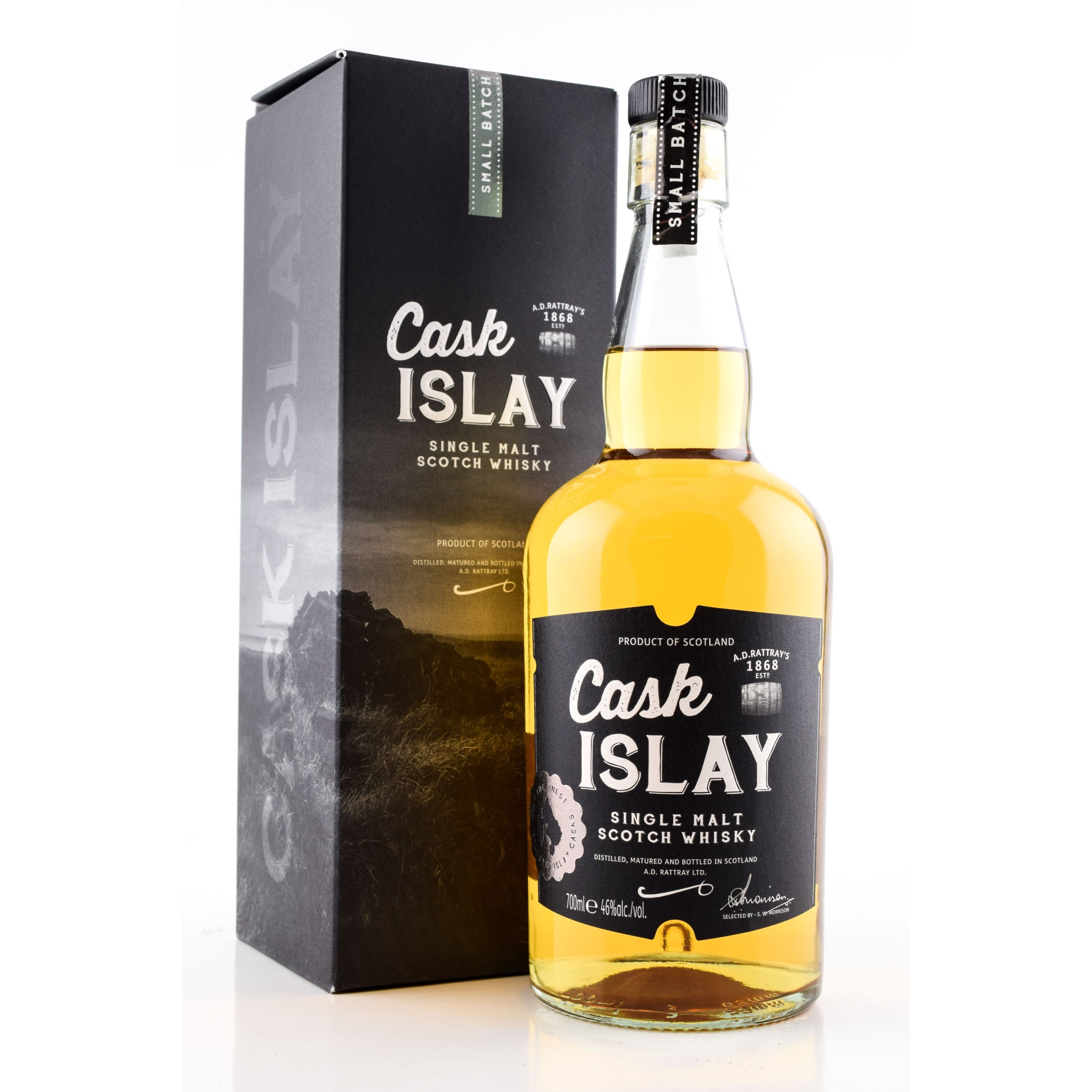 A.D. Rattray Cask ISLAY Single Malt Scotch Whisky 46% Vol. 0,7l in Giftbox