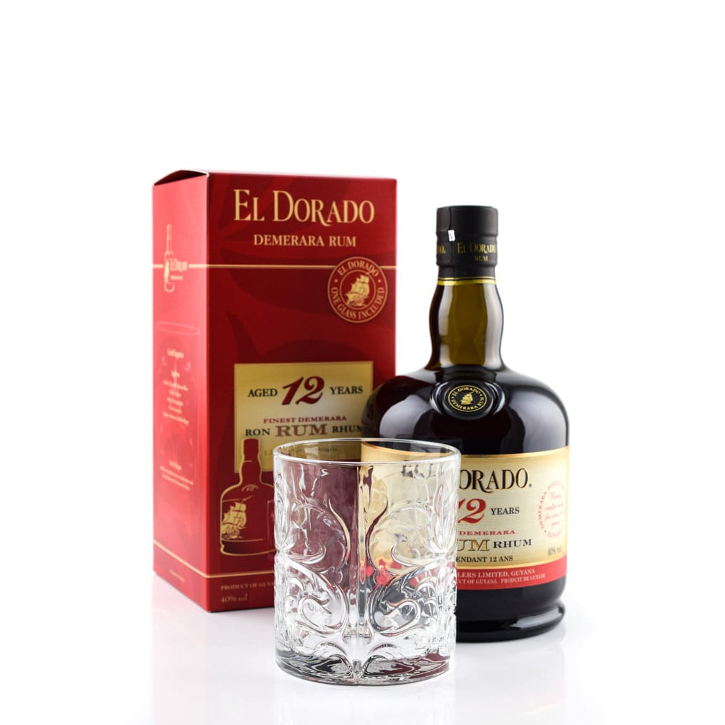 El Dorado 12 Years Old Finest Demerara Rum 40% Vol. 0,7l in Giftbox with Tumbler
