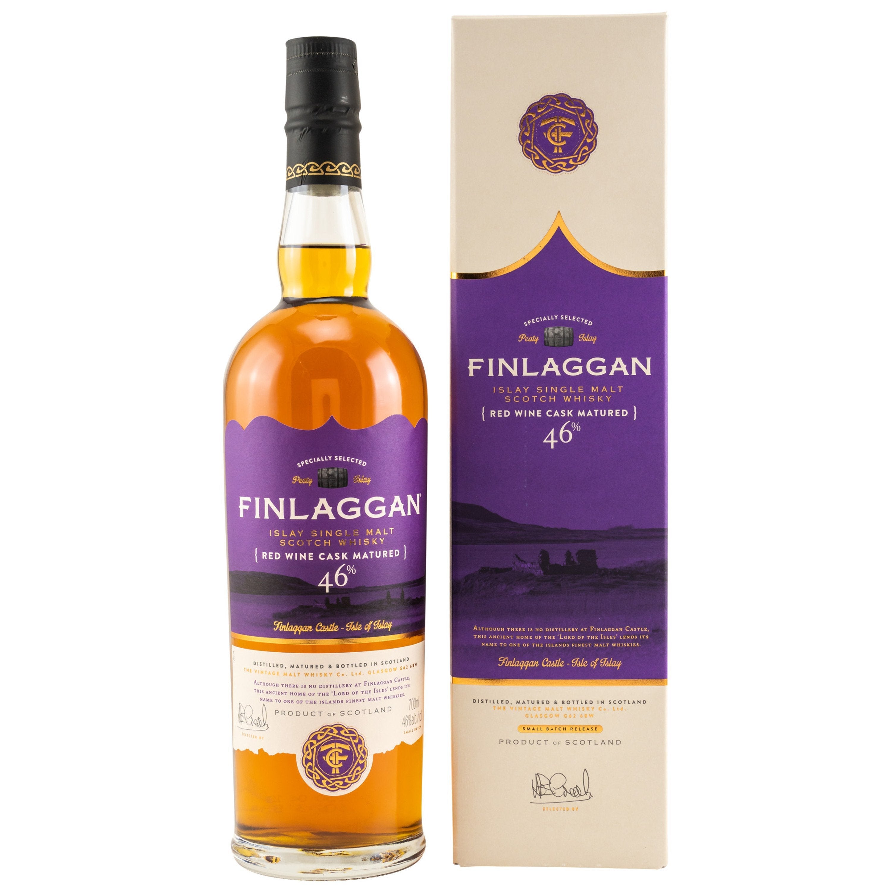 Finlaggan RED WINE CASK MATURED Islay Single Malt Whisky 46% Vol. 0,7l in Giftbox