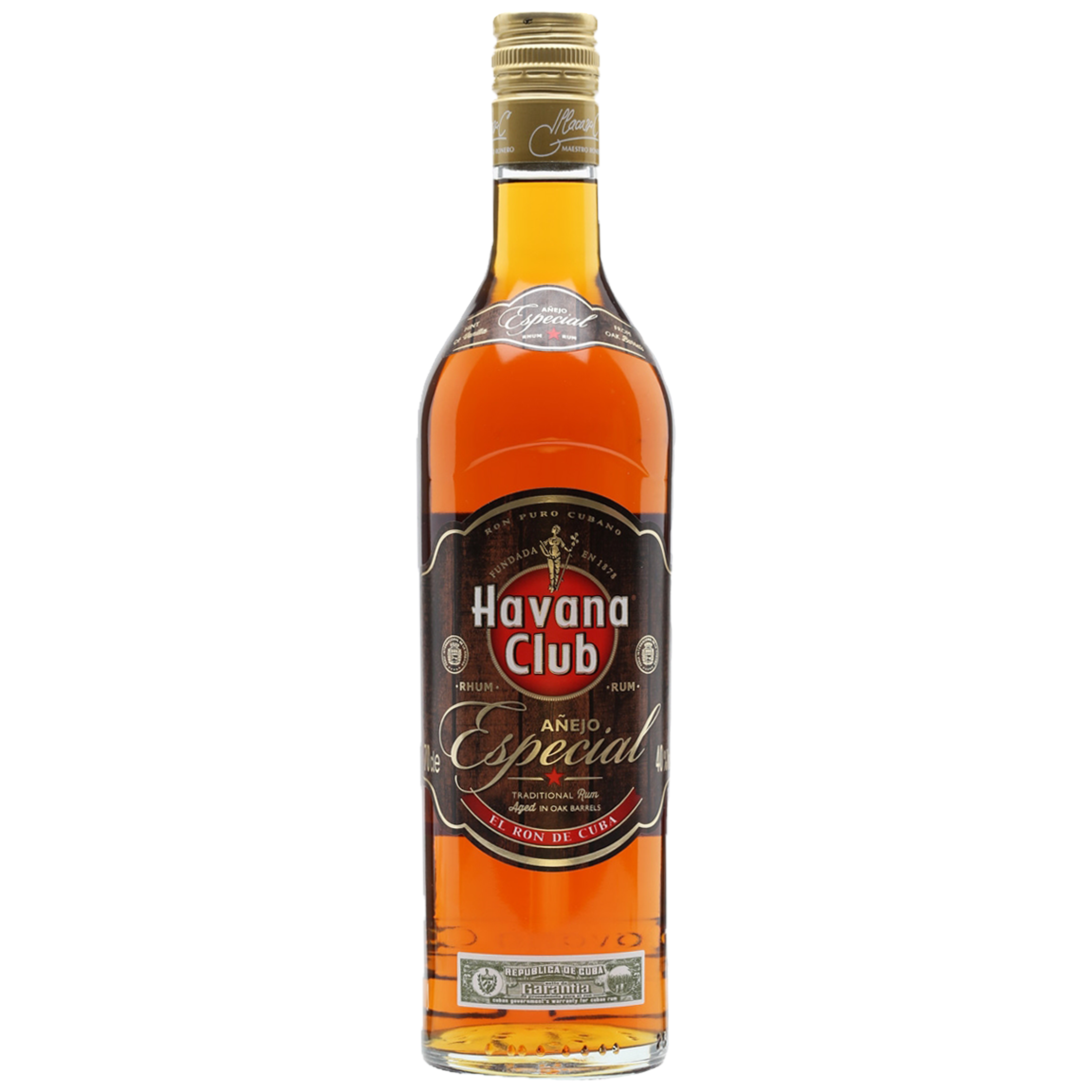 Rum 40% 0,7l Especial Club Vol. Havana Añejo Cuban