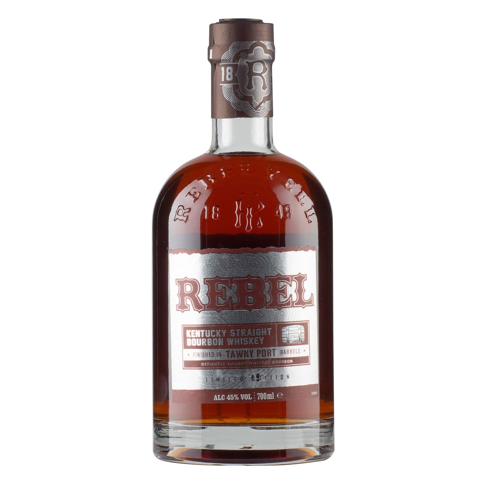 Finish PORT Straight Bourbon Rebel Barrel Vo 45% Whisky TAWNY Kentucky