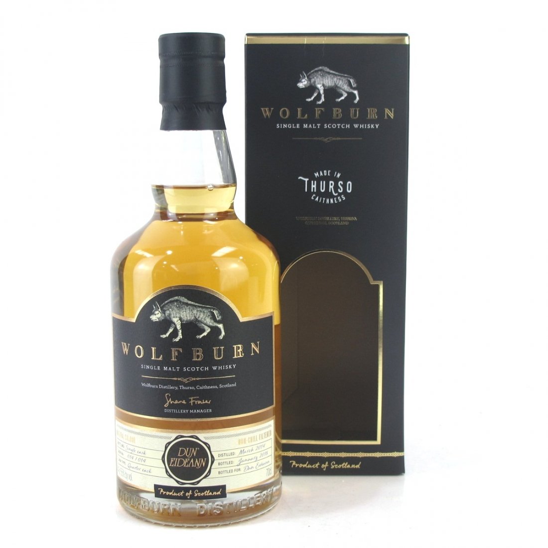 Wolfburn DUN EIDEANN Single Malt Scotch Whisky 55% Vol. 0,7l in Giftbox