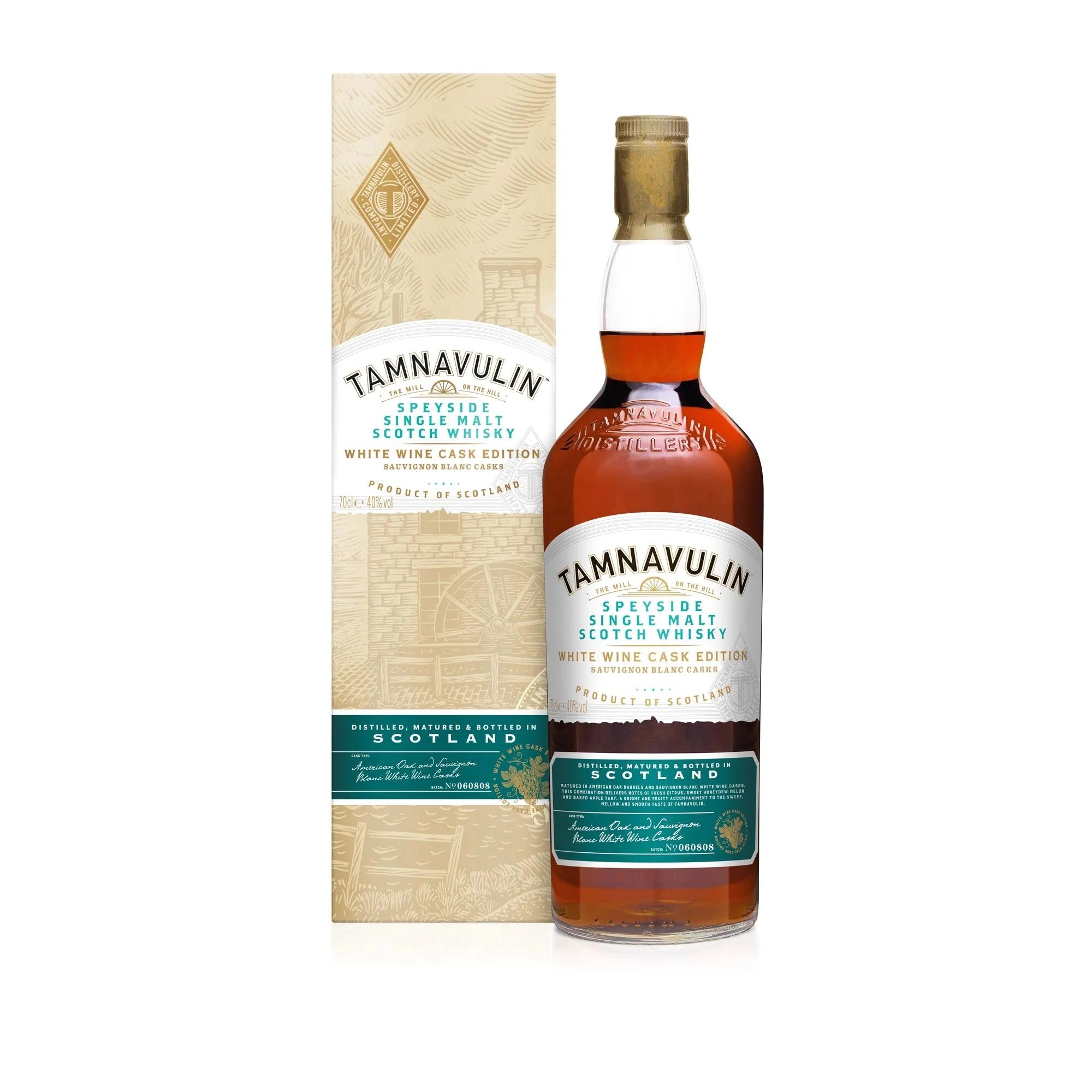 Tamnavulin WHITE WINE CASK Speyside Single Malt Scotch Whisky 40% Vol. 0,7l in Giftbox