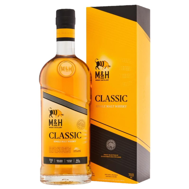 M&H Classic Single Malt Whisky 46% Vol. 0,7l in Giftbox