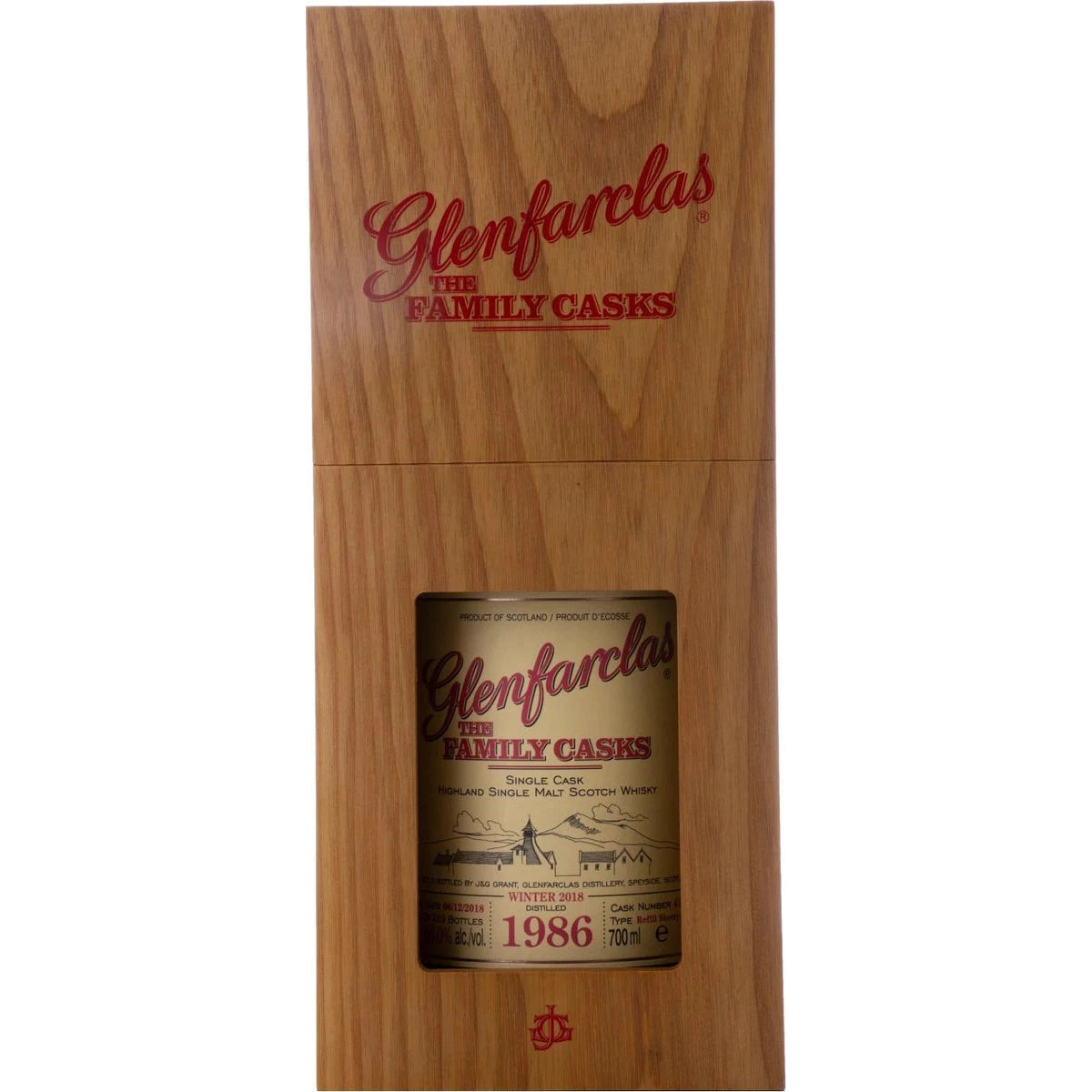 Glenfarclas THE FAMILY CASKS Single Cask WINTER 2018 Refill Sherry Butt 1986 55% Vol. 0,7l in Giftbox