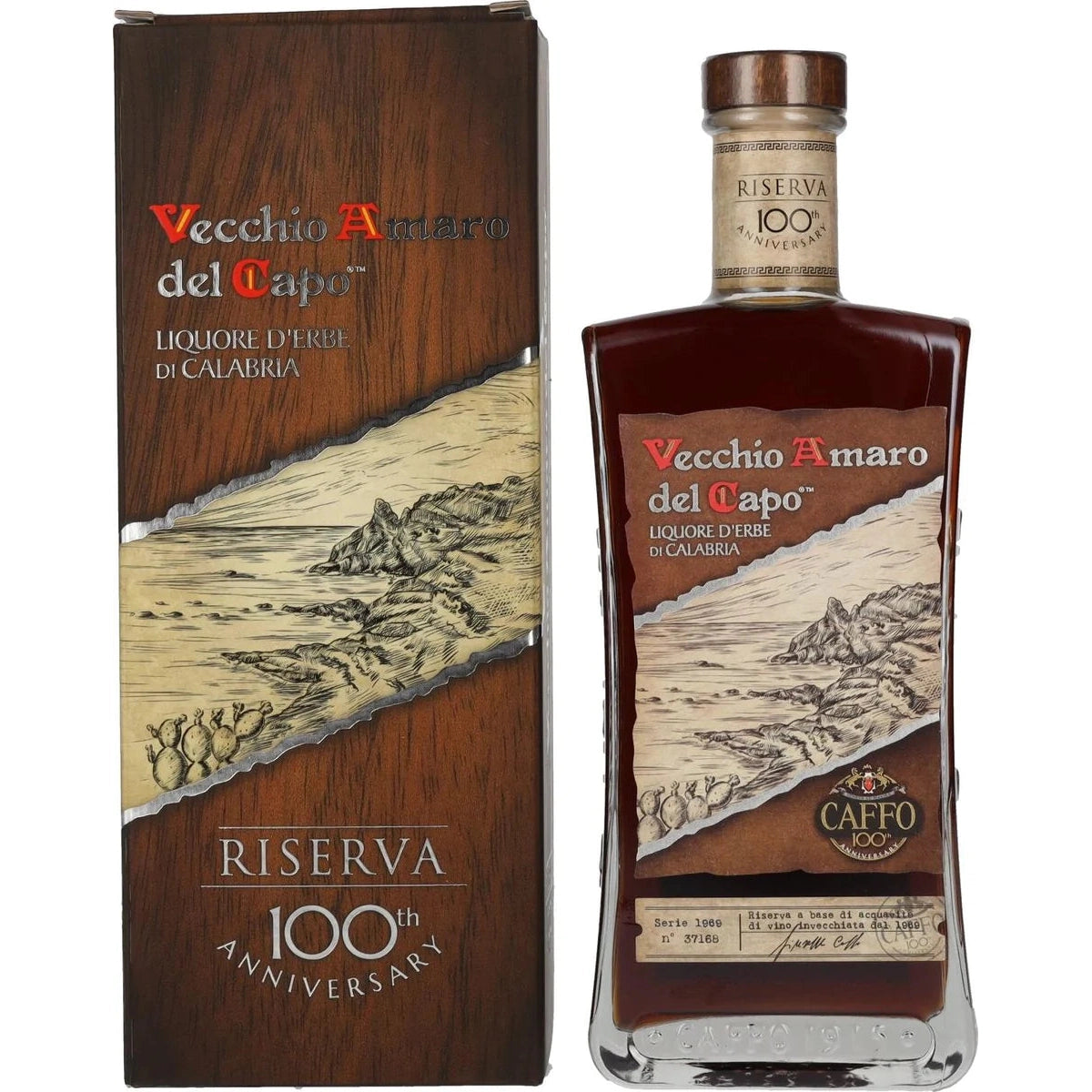 Vecchio Amaro del Capo Caffo RISERVA 100th Anniversary Liquore 37,5% Vol. 0,7l in Giftbox
