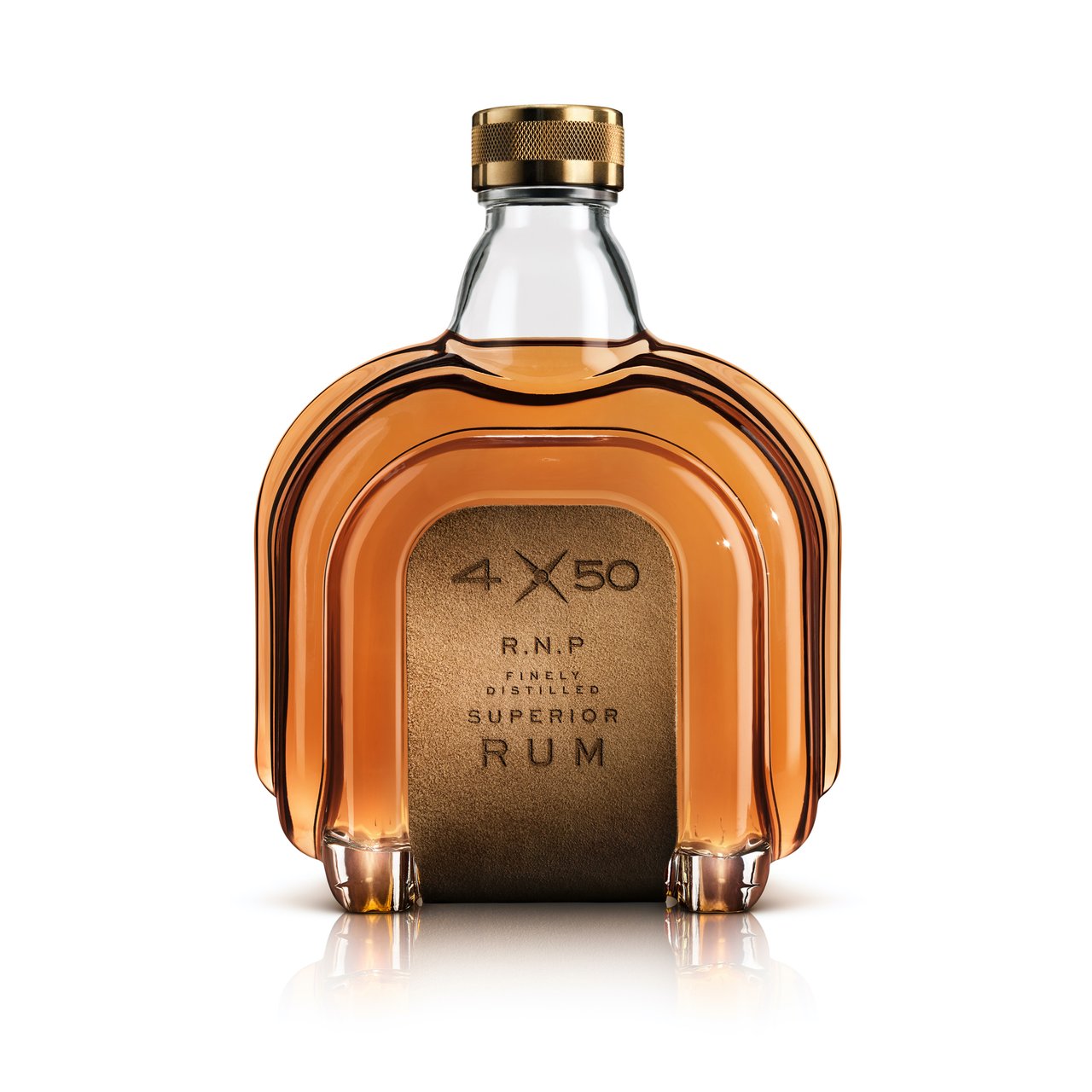 4X50 R.N.P. Finely Distilled Superior Rum 40,5% Vol. 0,7l in Giftbox