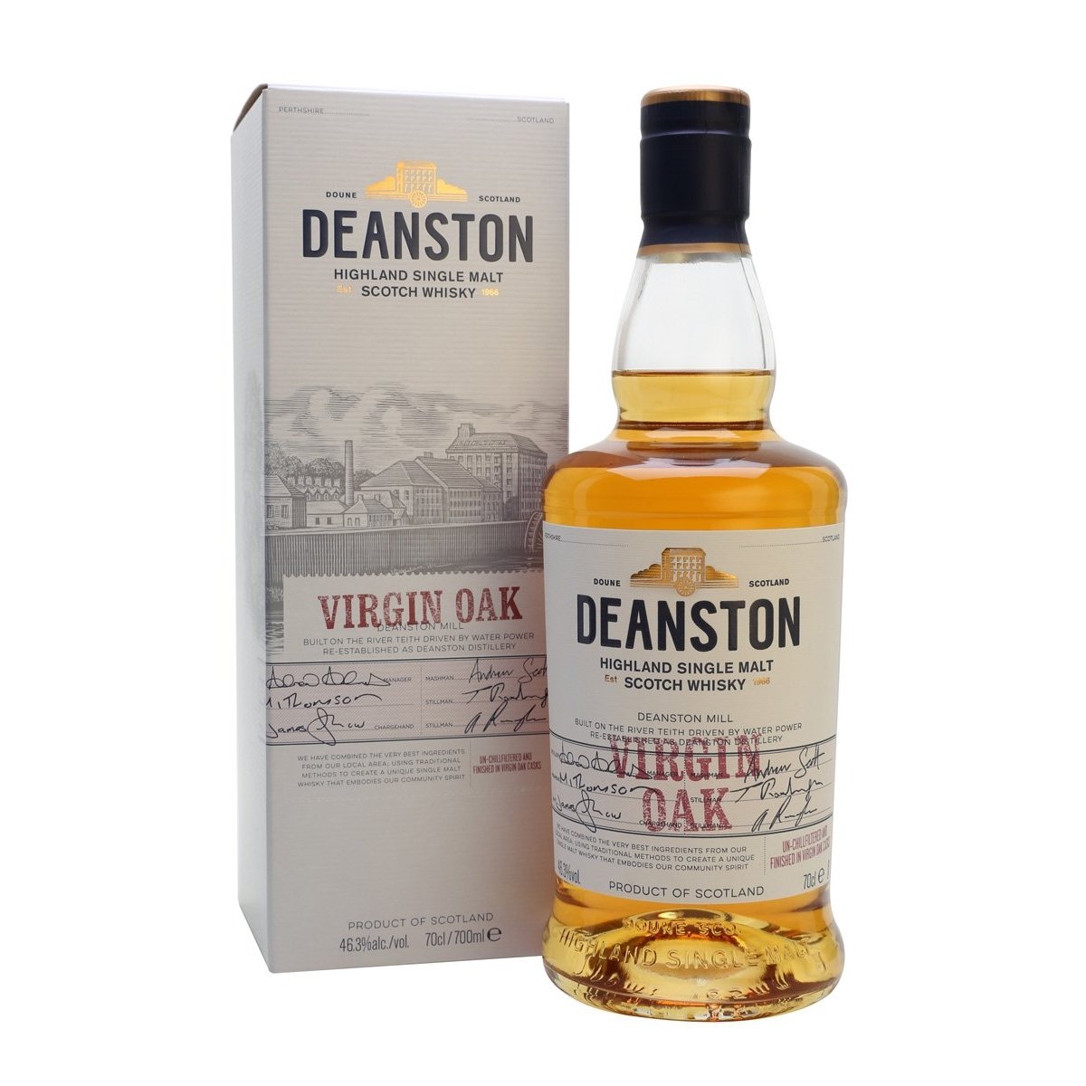 Deanston VIRGIN OAK Highland Single Malt Scotch Whisky 46,3% Vol. 0,7l in Giftbox