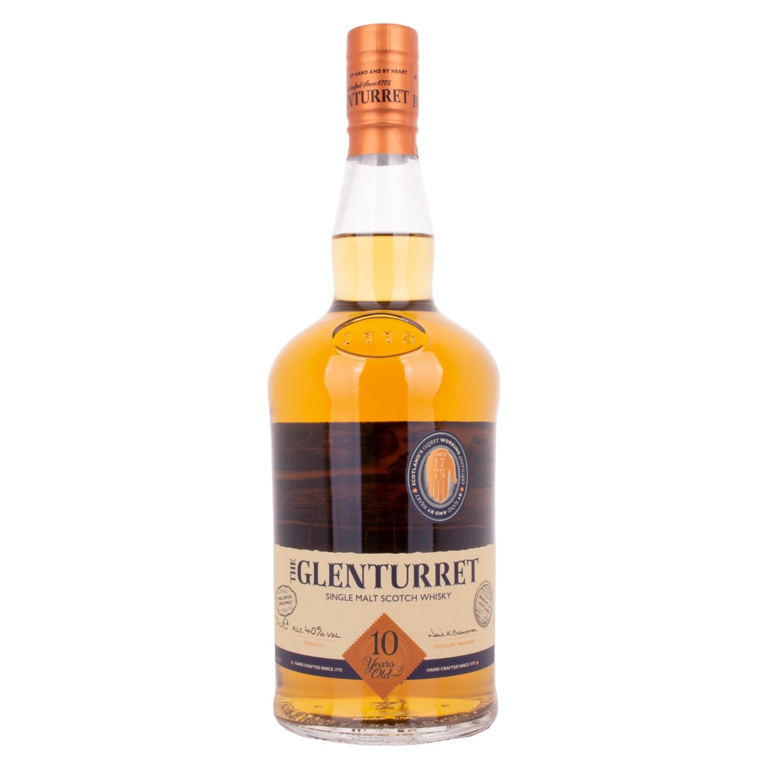The Glenturret 10 Years Old Single Malt Scotch Whisky 40% Vol. 0,7l