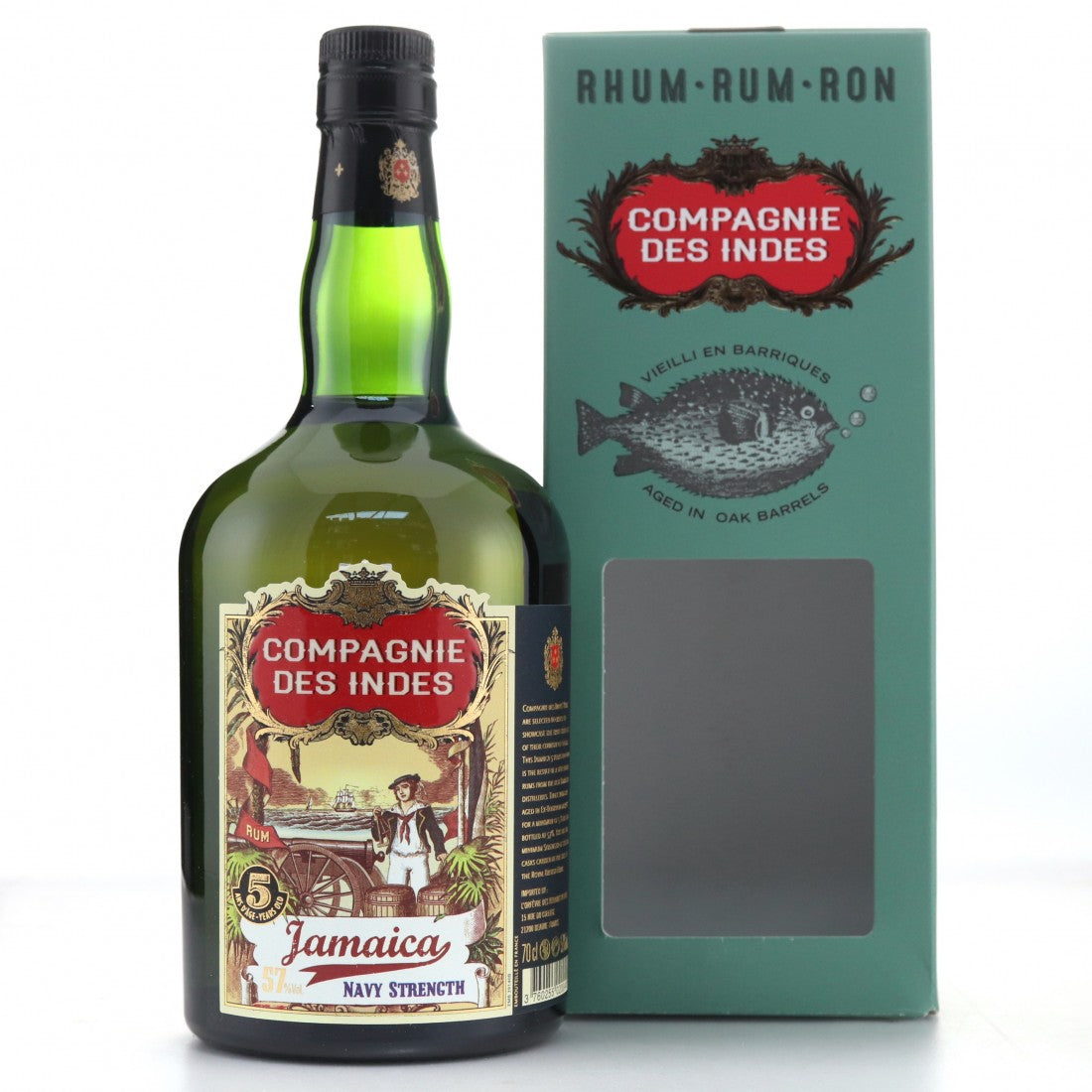 Compagnie des Indes Jamaica Rum 5 ans 43% Vol. 0,7l in Giftbox