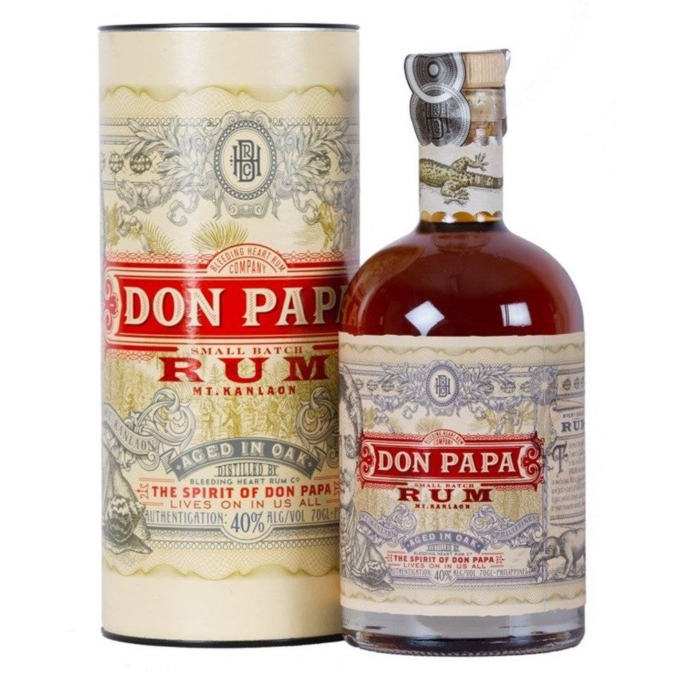 Don Papa 7 Years Old Single Island Rum 40% Vol. 0,7l in Giftbox