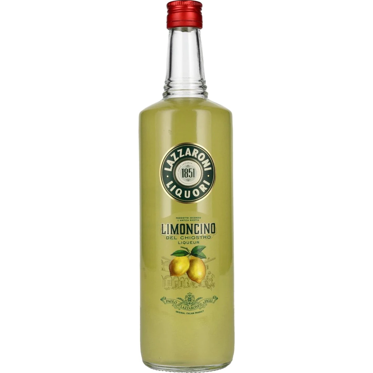 Liquori Chiostro LIMONCINO 1l Liqueur Lazzaroni 28% Vol. del