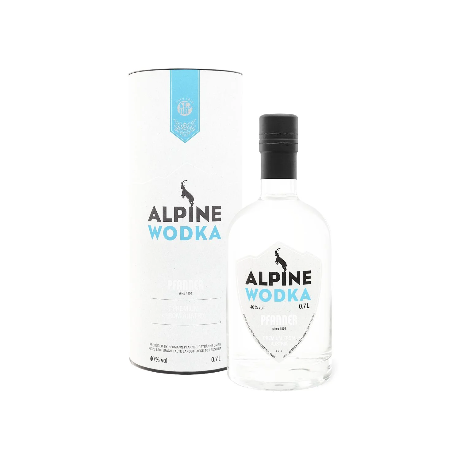 Pfanner Alpine Premium Vodka in 40% Vol. 0,7l Giftbox