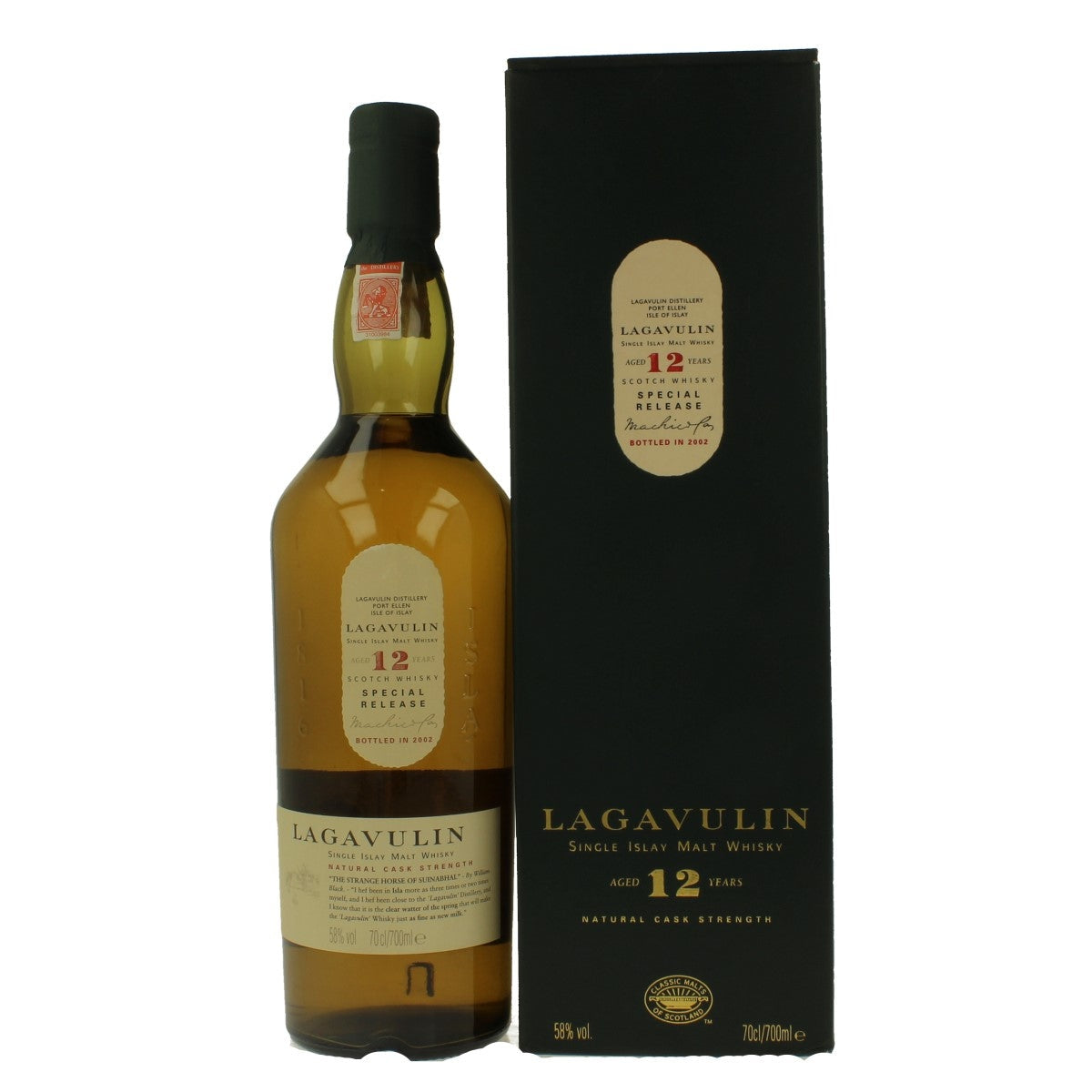 Lagavulin 12 Years old  Cask Strength, 2002, 1st Release  58% 0,7l
