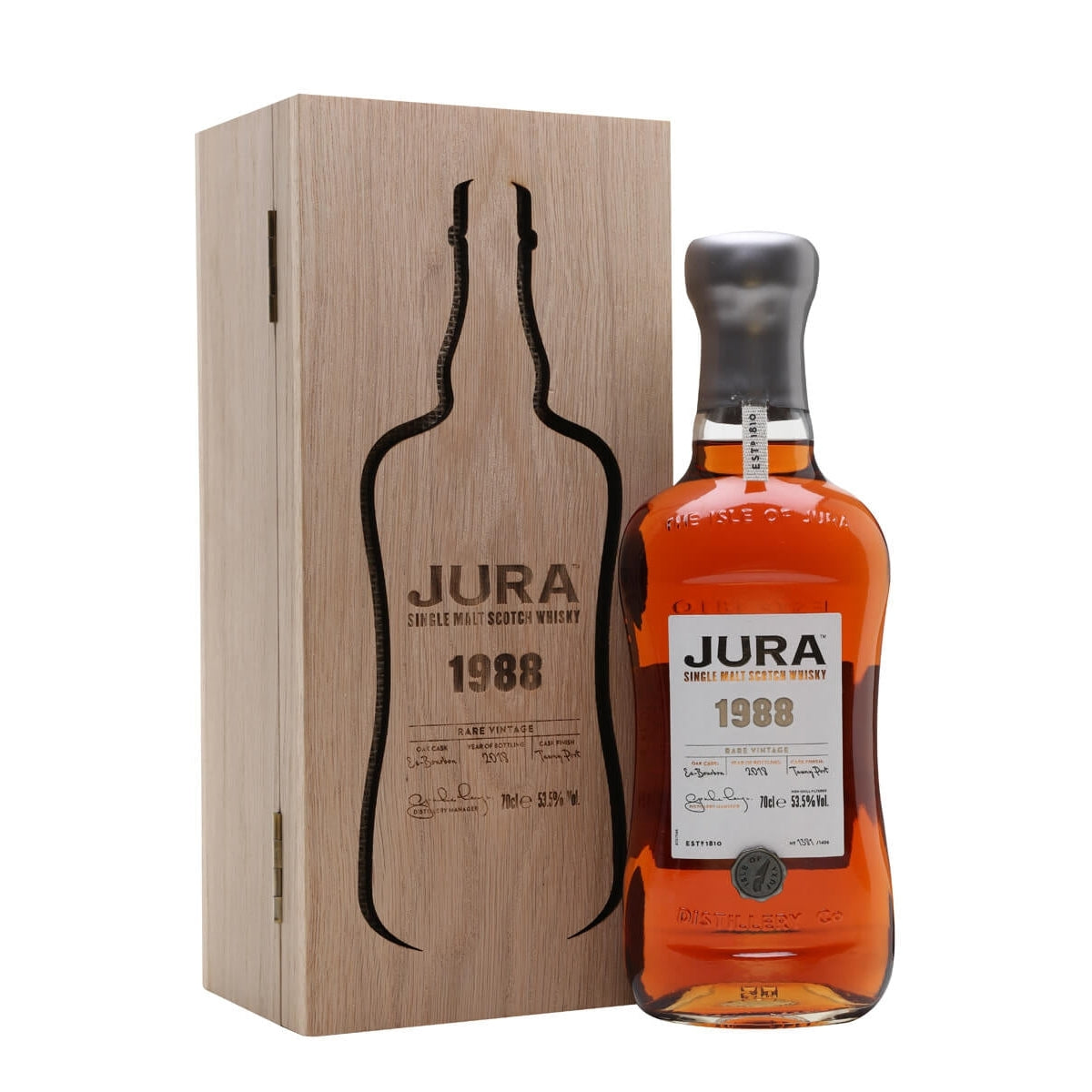 Jura RARE Single Malt Scotch Whisky VINTAGE 1988 53,5% Vol. 0,7l in Giftbox