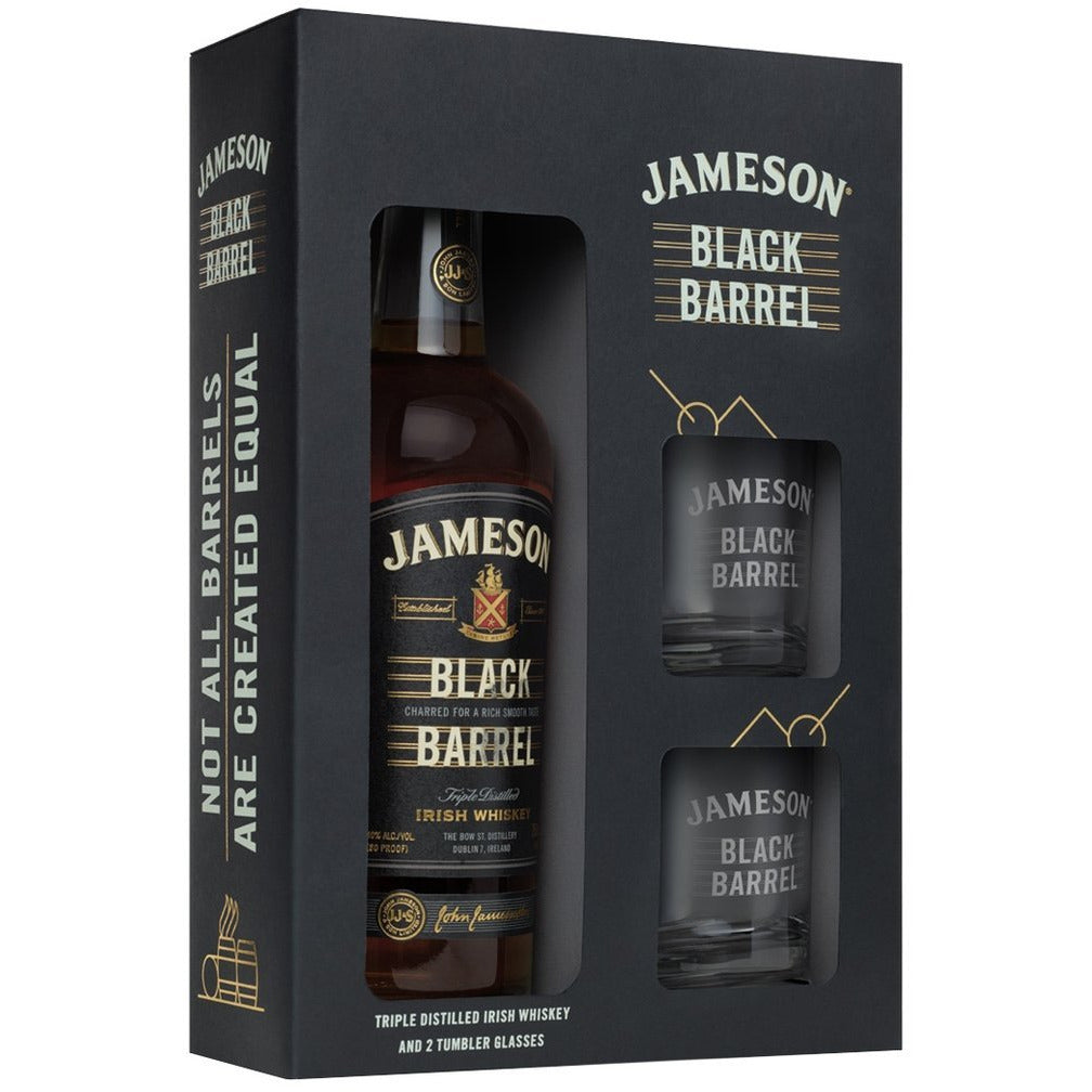 Jameson BLACK BARREL 0,7l with 2 glasses