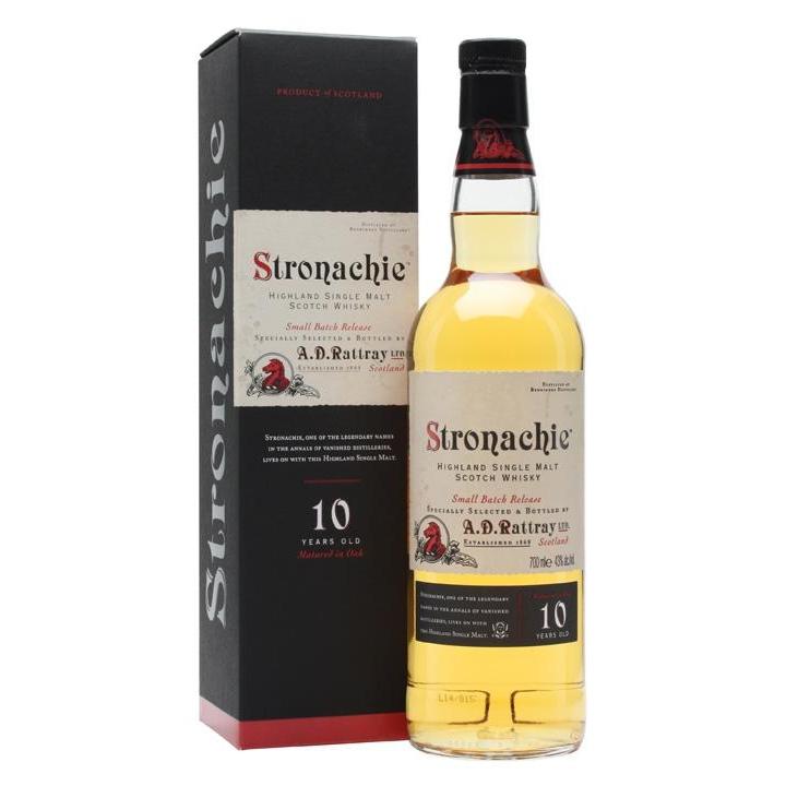 A.D. Rattray Stronachie 10 Years Old Highland Single Malt Scotch Whisky 43% Vol. 0,7l in Giftbox